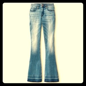 High Rise Frayed Flare